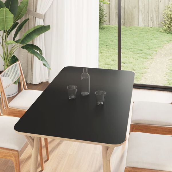 vidaXL Furniture Sticker Self-Adhesive Matte Black 90x500 cm PVC