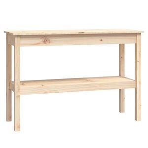 vidaXL Console Table 110x40x75 cm Solid Wood Pine