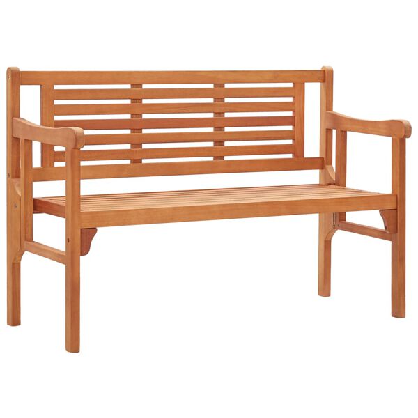 vidaXL Foldable Garden Bench 120 cm Solid Eucalyptus Wood