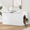 vidaXL Cat House White 85 x 55 x 50 cm Engineered Wood