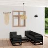 vidaXL 8 Piece Garden Lounge Set with Cushions Solid Pinewood