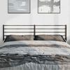 vidaXL Metal Replace Headboard Black 180 cm