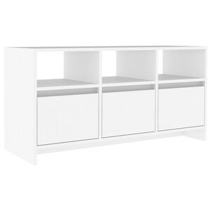 vidaXL TV Cabinet White 102x37.5x52.5 cm Engineered Wood