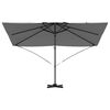 vidaXL Umbrella Anthracite 351 x 250 x 260 cm Polyester and Aluminium