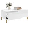 vidaXL Coffee Table High Gloss White 90x50x36.5 cm Engineered Wood