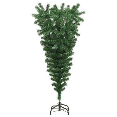 vidaXL Upside-down Artificial Christmas Tree with Stand Green 120 cm