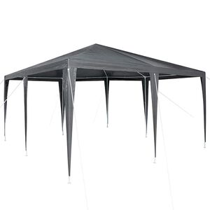 vidaXL Party Tent Anthracite 400 x 400 x 266 cm Polyethylene and Steel