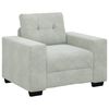 vidaXL Sofa Set 3 pcs Light Grey 221 x 80 x 80 cm Velvet