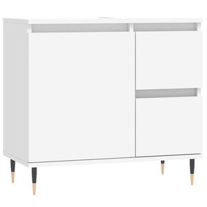 vidaXL Bathroom Cabinet White 65x33x60 cm Engineered Wood