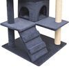 vidaXL Cat Tree with Sisal Scratching Posts 125 cm Dark Blue