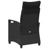 vidaXL Reclining Garden Chairs Black 56 x 60 x 112 cm