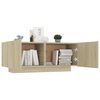 vidaXL Bedside Cabinet Sonoma Oak 100x35x40 cm Engineered Wood