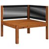 vidaXL 2 Piece Garden Lounge Set with Cushions Wood Acacia&Rope