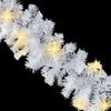 vidaXL Christmas Garland with LED Lights 20 m White