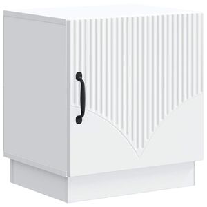 vidaXL Bedside Table White 43 x 34.5 x 47 cm Engineered Wood