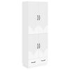 vidaXL Cabinet Set 2 pcs White Engineered Wood