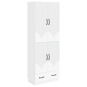 vidaXL Cabinet Set 2 pcs White Engineered Wood