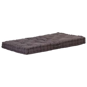 vidaXL Pallet Cushion | Anthracite | 100% Cotton with cotton blend filling