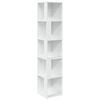 vidaXL Corner Cabinet High Gloss White 33x33x164.5 cm Engineered Wood
