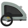 vidaXL Pet Bike Trailer Grey Oxford Fabric and Iron