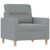 vidaXL 4 Piece Sofa Set with Cushions Light Grey Fabric