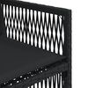 vidaXL 7 Piece Garden Dining Set with Cushions Black Poly Rattan