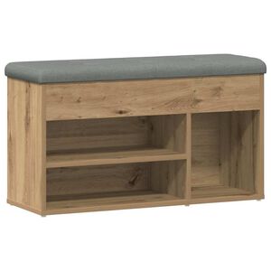 vidaXL Shoe Bench Artisan Oak 82x32x45.5 cm Engineered Wood