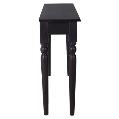 vidaXL Console Table Light Black 110x30x75 cm Solid Mahogany Wood
