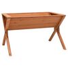 vidaXL Planter | Brown | Solid Firwood with Water-Based Paint | Large | Planters