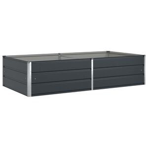 vidaXL Planter Anthracite 195 x 100 x 45 cm Galvanised Steel