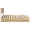vidaXL Bed Frame with Drawer Sonoma Oak 180 x 200 cm Engineer Wood