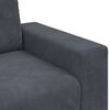 vidaXL 3-Seater Sofa Dark Grey 220x78x80 cm Velvet