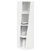vidaXL Corner Cabinet White 27.5 x 27 x 102 cm Engineered Wood