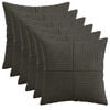 vidaXL Cushion Cover 6 pcs ALMELO Anthracite 40 x 40 cm Corduroy