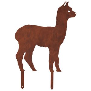vidaXL Garden Stake 47.5 x 32 cm Weathering Steel Rusty
