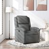 vidaXL Recliner Chair Dark Grey Fabric