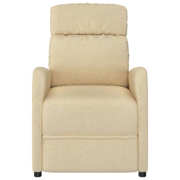 vidaXL Massage Chair Cream Fabric
