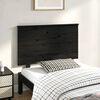 vidaXL Bed Headboard Black 94x6x82.5 cm Solid Wood Pine