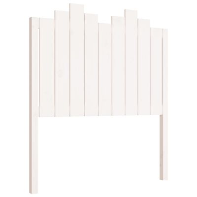 vidaXL Bed Headboard White 96x4x110 cm Solid Wood Pine