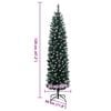 vidaXL Artificial Slim Christmas Tree 150 LEDs 120 cm