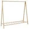 vidaXL Clothes Rack | Bamboo | Varnished Bamboo | Medium | Foldable