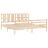 vidaXL Bed Frame without Mattress Super King Size Solid Wood