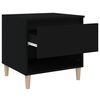 vidaXL Bedside Tables 2 pcs Black 50x46x50 Engineered Wood