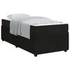 vidaXL Bed Frame with Mattress Black 90 x 190 cm Fabric