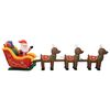 vidaXL Christmas Inflatable Santa and Reindeer Decoration LED 490 cm