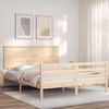 vidaXL Bed Frame without Mattress King Size Solid Wood