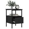 vidaXL Bedside Cabinets 2 pcs Black 34x36x50 cm Engineered Wood