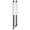 vidaXL Garden Lamp | Silver and White | Stainless Steel and Plastic | Standard