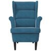 vidaXL Armchair Blue Velvet