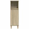 vidaXL Bathroom Cabinet Sonoma Oak 30x30x100 cm Engineered Wood